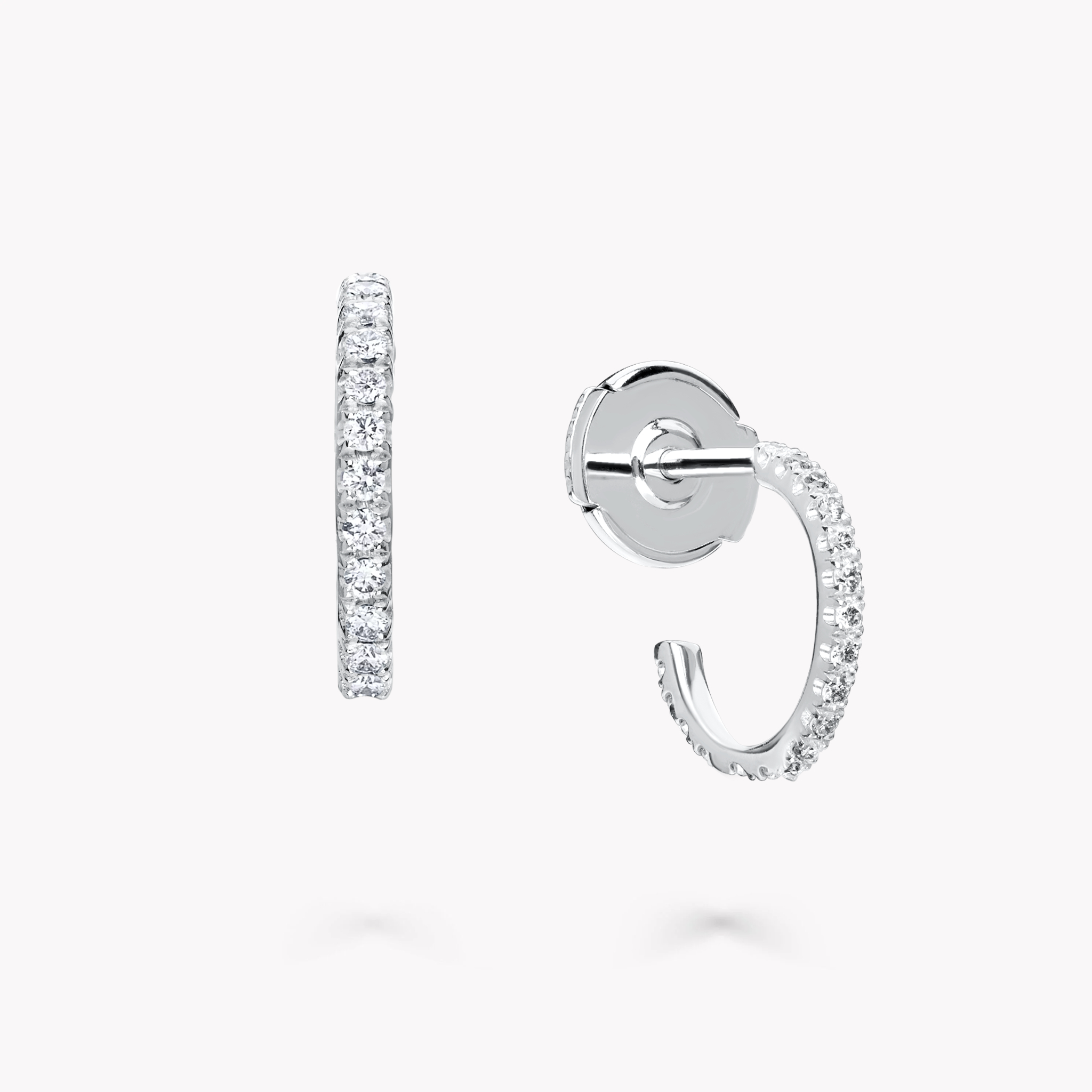 Сережки з білого золота з діамантами Timeless