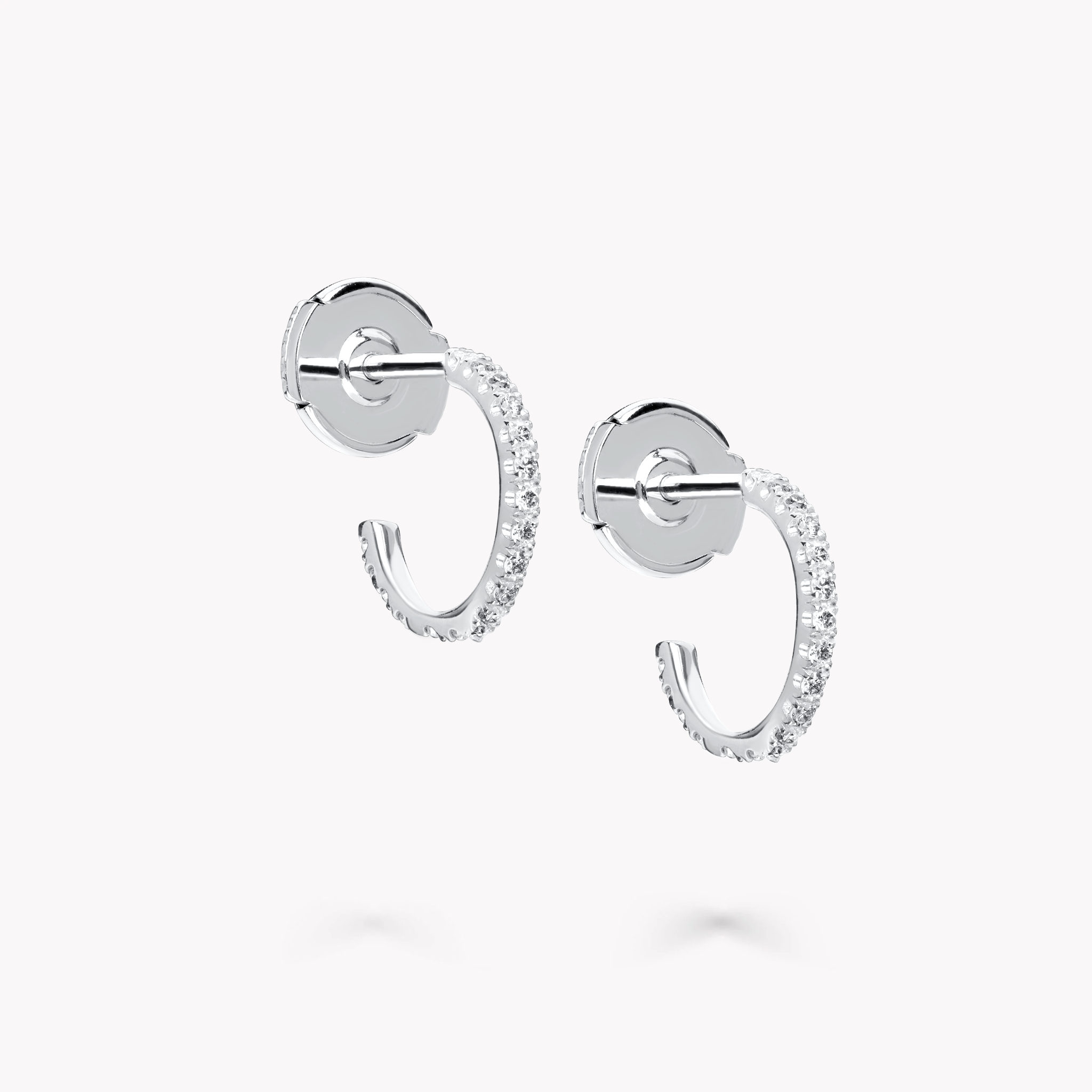 Сережки з білого золота з діамантами Timeless